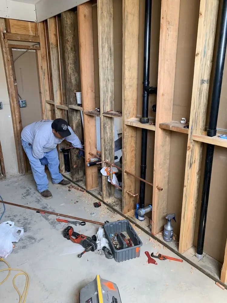 Commercial rough-in plumbing for Gas Line Repair in Reeder